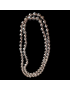 Collier Quartz fumé pierres rondes sur cordon noué
