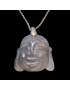 Pendentif Quartz fumé Tête de Bouddha