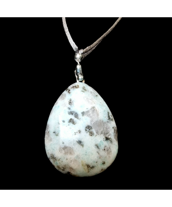 Pendentif Larimar sur cordon réglable