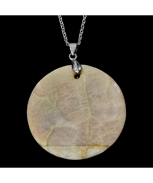 Pendentif Garniérite rond