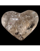 Cœur Quartz fumé irisé