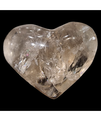 Cœur Quartz fumé irisé