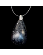 Pendentif Tourmaline noire sur cordon
