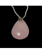 Pendentif Quartz rose ovale