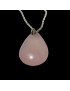 Pendentif Quartz rose ovale