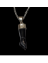 Pendentif Tourmaline noire main de Figa Argent 925 avec chaîne