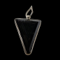 Pendentif Tourmaline noire triangle Argent 925