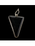 Pendentif Tourmaline noire triangle Argent 925