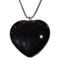 Pendentif Onyx Cœur avec chaîne