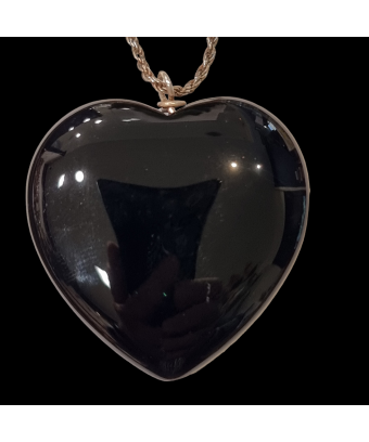 Pendentif Onyx Cœur avec...