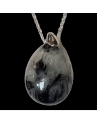 Pendentif Quartz Tourmaline sur chaîne