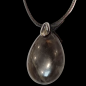 Pendentif Pierre de lune noire sur cordon