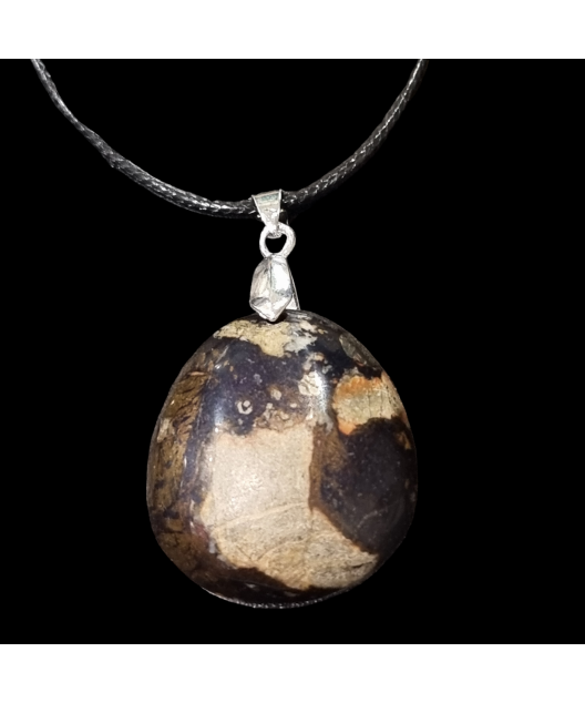 Pendentif Pyrite de fer sur cordon