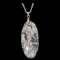 Pendentif Pinolite ovale sur chaîne