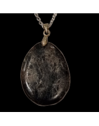 Pendentif Hypersthène sur chaîne