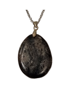 Pendentif Hypersthène sur chaîne