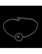 Bracelet Hématite perle sur cordon