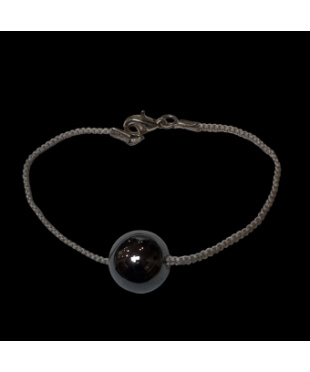 Bracelet Hématite perle sur cordon