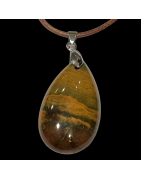 Pendentif Jaspe Mokaïte sur cordon