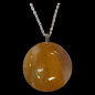 Pendentif Jaspe Mokaïte rond sur chaîne