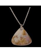 Pendentif Jaspe Mokaïte sur chaîne
