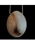 Pendentif Agate du Botswana sur chaîne