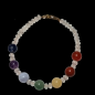 Bracelet Cristal de roche 7 Chakras avec fermoir
