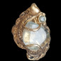 Bague Aigue marine bronze plaqué or