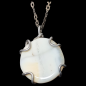 Pendentif Opale ronde avec chaîne