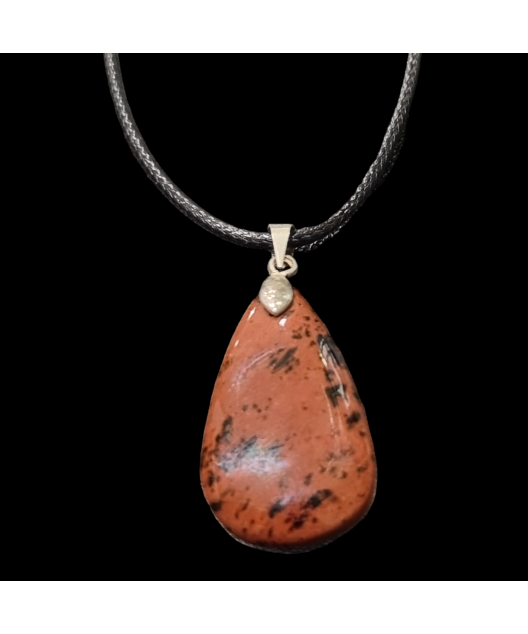 Pendentif Obsidienne acajou pm sur cordon