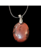 Pendentif Obsidienne acajou pm sur cordon