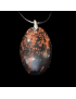 Pendentif Obsidienne acajou pm sur cordon