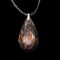 Pendentif Obsidienne acajou pm sur cordon