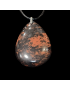Pendentif Obsidienne acajou GM sur cordon