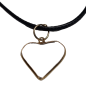 Pendentif Cristal de roche Cœur serti Argent 925 doré