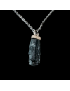 Pendentif Epidote verte sur chaîne