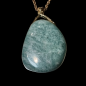 Pendentif Amazonite sur chaîne dorée