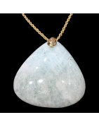 Pendentif Amazonite sur chaîne dorée