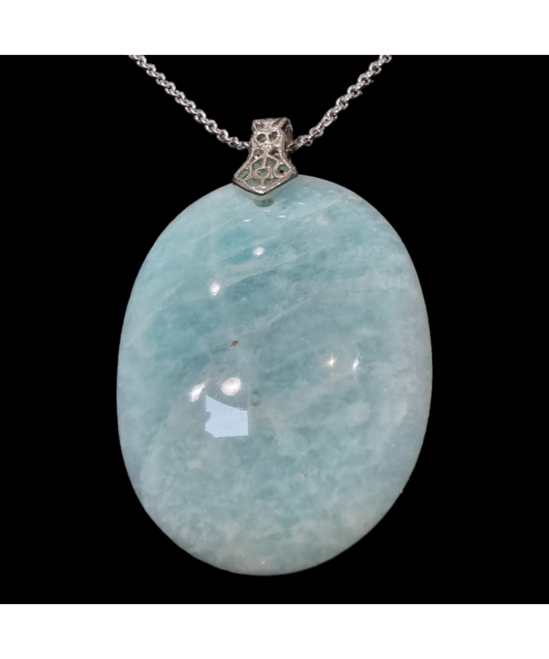 Pendentif Amazonite sur chaîne