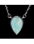 Pendentif Amazonite goutte sur chaîne
