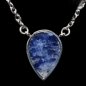 Pendentif Sodalite goutte sur chaîne