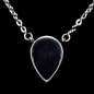 Pendentif Onyx goutte sur chaîne