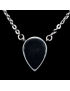 Pendentif Onyx goutte sur chaîne