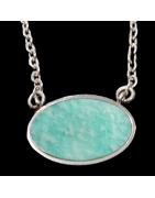 Pendentif Amazonite sur chaîne