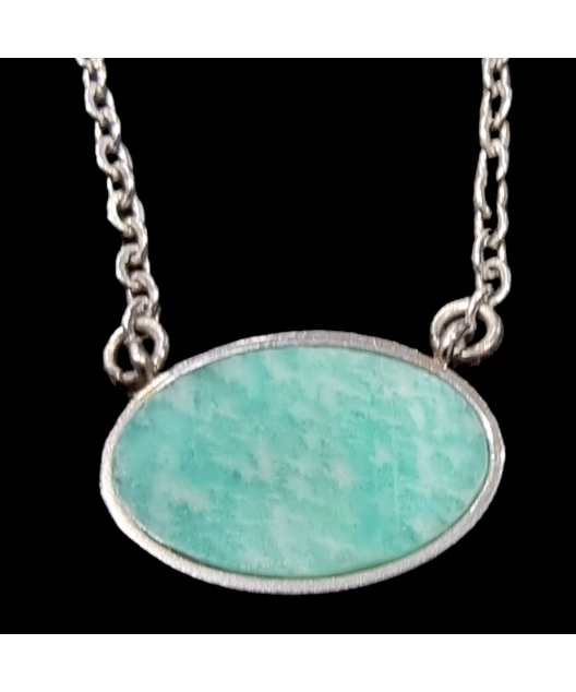 Pendentif Amazonite sur chaîne