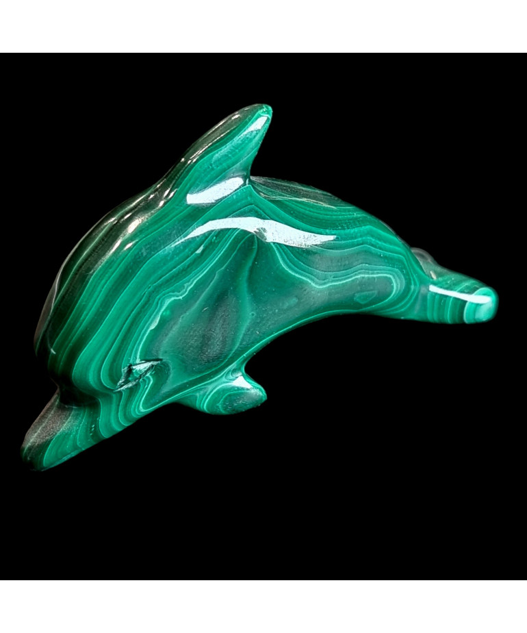 Figurine Malachite Dauphin