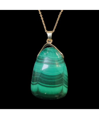 Pendentif Malachite avec...