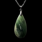 Pendentif Serpentine goutte avec chaîne