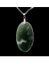 Pendentif Serpentine ovale avec chaîne