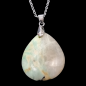 Pendentif Opale verte sur chaîne